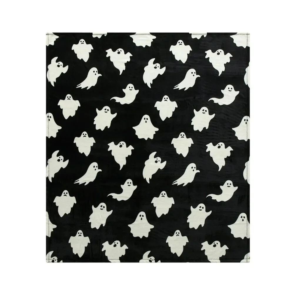 Halloween GHOSTS Plush Throw Blanket 50